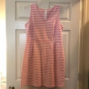 Old Navy Pink and White Striped Dress